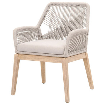 Essentials For Living Woven Loom Arm Chair in Two-tone - Set of 2
