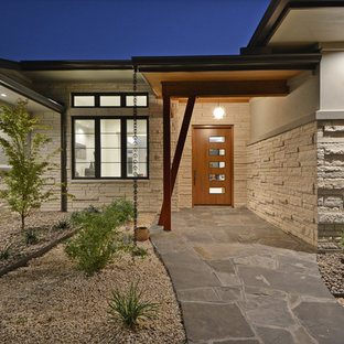 Moderne Häuser mit Backsteinfassade Ideen, Design & Bilder - August