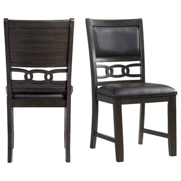 Taylor Standard Height Faux Leather Side Chair Set
