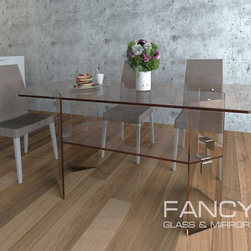 OCTAGON GLASS DINING TABLE - Furniture