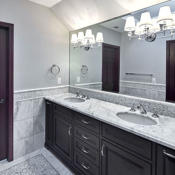 Marble bathrooms as part of whole house remodel
