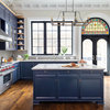 Kitchen of the Week: Blue and White With a Stained Glass Window