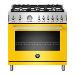 Professional Series 36 inch All Gas Range, 6 Brass Burners - Gas Ranges And Electric Ranges