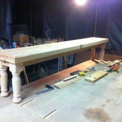 Rustic Dinning Table & Benches - Dining Benches