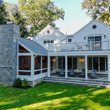 Outdoor area, Screened-in Patio, and a Luxurious Balcony in Riverside, CT