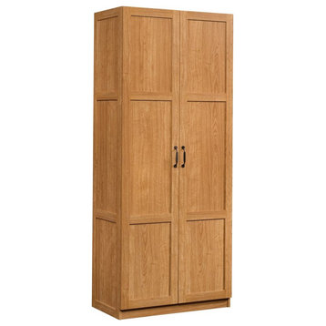 Sauder Select Engineered Wood Storage Cabinet in Highland Oak