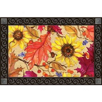 Sunflower Splendor MatMates Decorative Doormat