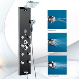 Fontana Hydrotherapy Massage Shower Panel with Handheld Shower Head - Shower Panels And Columns