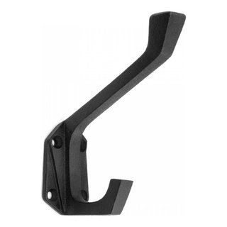 Bathroom Hooks for Hanging Bathroom Towel Holder 4.25 in Black Iron Towel Hooks - Contemporary ...