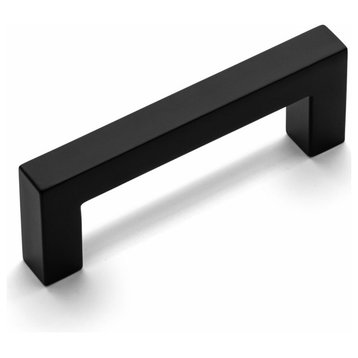 Cosmas 14777-3FB Flat Black Modern Contemporary Cabinet Pull