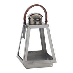 Hauser Yacht Lantern - Polished Nickel - Small - Candleholders