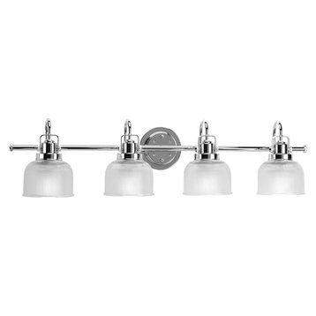 Progress Lighting Archie 4-Light Bath Light, Polished Chrome