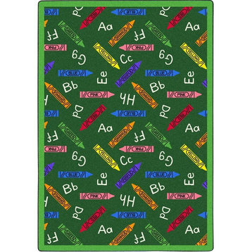 Playful Patterns, Children's Area Rugs Crayons Rug