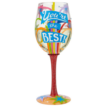 "You're the Best" Wine Glass by Lolita