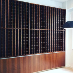 Walnut 500 Bottle Wine Rack - Kitchen And Dining Furniture
