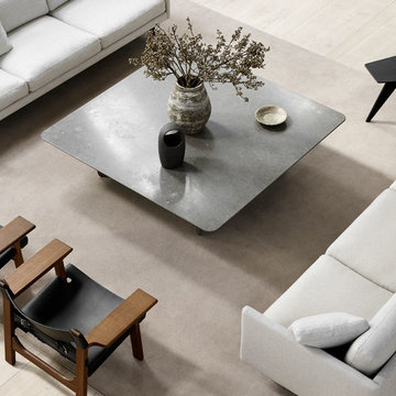 Fredericia Furniture - Calmo 3 Seater 80 Metal Base