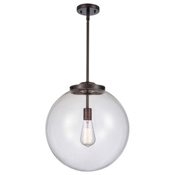 Beacon Pendant, Oil Rubbed Bronze, Clear, Clear