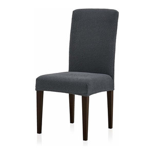 Gray Plaid Fashion Dining Chair Slipcover Chair Cover Chair Cushion Modern Slipcovers And Chair Covers By Blancho Bedding