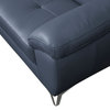 Candace Top Grain Leather Sofa, Blue