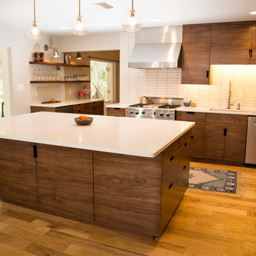 Modern Walnut Kitchen