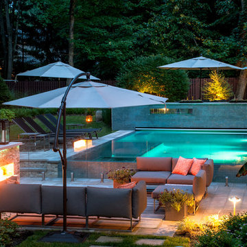Outdoor Pool & Landscape Lighting By NJ Landscape Architecture Office