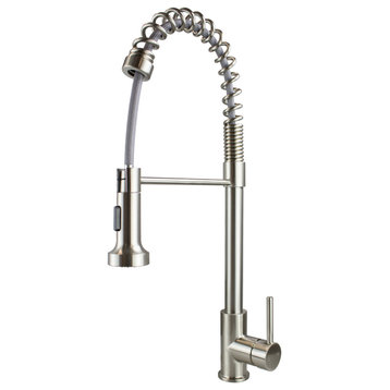 Transolid Cuisine Pro Pull-Out Kitchen Faucet, Luxe Stainless