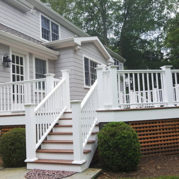 7" Light Mist Individual HardieShingle with Arctic White HardieTrim