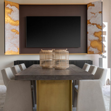Luxurious Moder Japanese-Inspired Dining Room in Pacific Heights