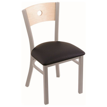 Holland Bar Stool, 630 Voltaire 18 Chair, Anodized Nickel Finish