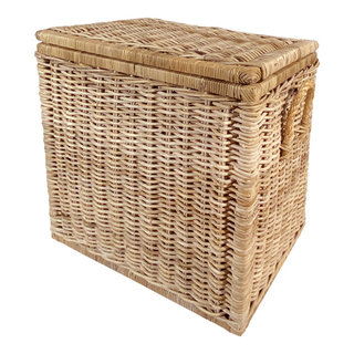 Kouboo Rattan Kobo Decorative Storage Trunk with Lid, Small