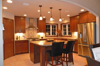 Transitional kitchen photo in Other