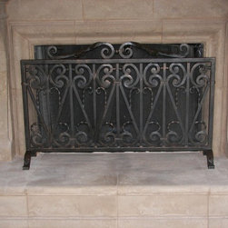 ACC-022 Custom Iron Fireplace Screens - Fireplace Screens