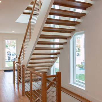 Project #48 | Contemporary Staircase with Warm Tones