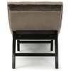 GDF Studio Garamond Tufted New Velvet Chaise Lounge, Gray
