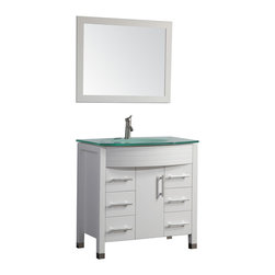 Agerta 36 inch Single Sink Bathroom Vanity Set White Finish - Products
