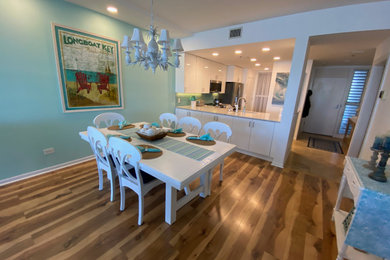 Inspiration for a coastal dining room remodel in Tampa