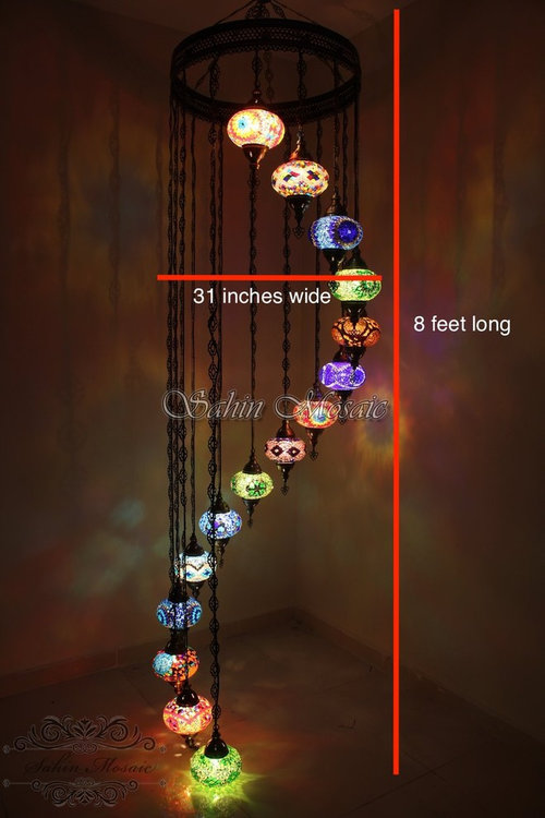 Chandelier in large foyer statement piece