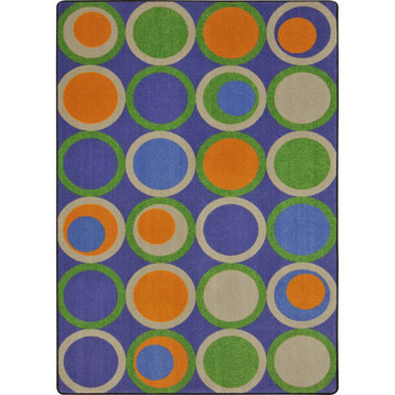 Circle Back 10'9" x 13'2" area rug, color Violet