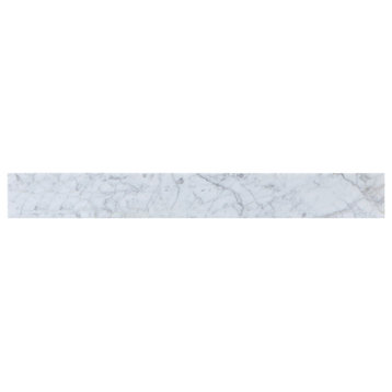 Backsplash Vanity, Carrara White
