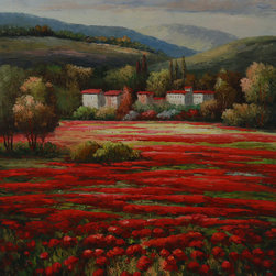 Red Landscape - Paintings