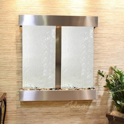 Aspen Falls Wall Fountain with Stainless Steel and Silver Mirror - Products