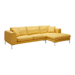 Soleil Leather Sectional Sofa - Sectional Sofas