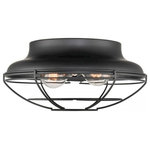 Millennium Lighting - Millennium 2 Light 5.875" Outdoor Flush Mount, Matte Black - 5382-MB - Whether simple and sleek or a bold design statement, flush mount fixtures are a versatile way to brighten any room in the home. They are also a great space saving solution and provide stylish and ambient lighting.