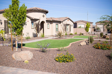 This is an example of a traditional landscaping in Orange County.