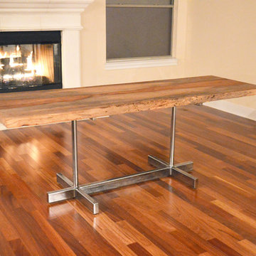 Live Edge Pecan with Polished Jetson Base