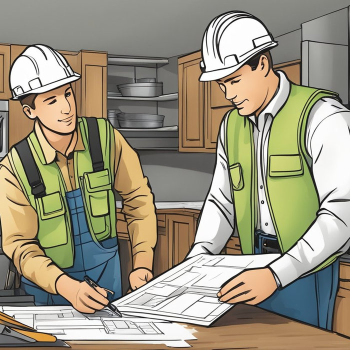Two person holding a paper