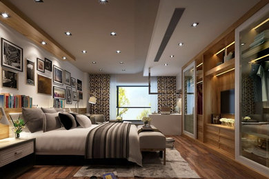 Bedroom - modern bedroom idea in Other