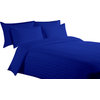 800 TC Duvet Set with 4 Pillowcases Striped Egyptian Blue, Full