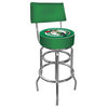 Bar Stool - Boston Celtics Logo Stool with Foam Padded Seat and Back