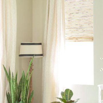 Beachy, Boho Farmhouse Gets Transformed With Woven Wood Shades